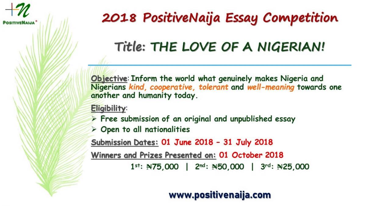 voice of nigeria essay competition